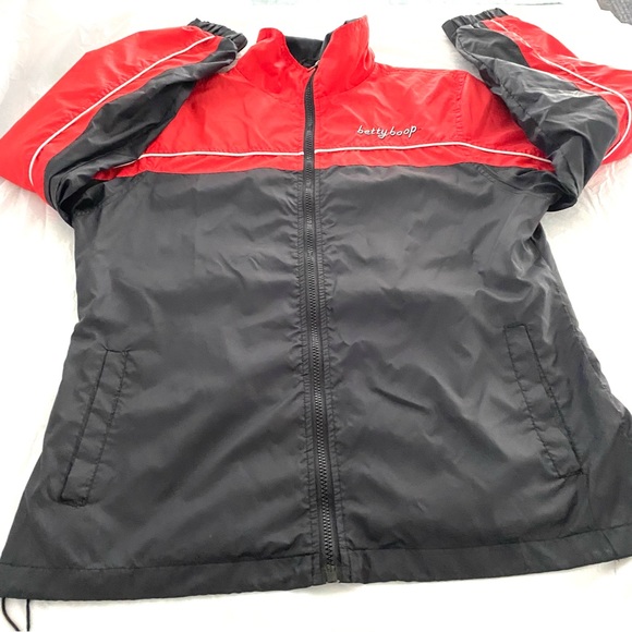 Betty Boop jacket Embroidered black and red Dreaming of Love SZ M NWOT - Picture 11 of 14